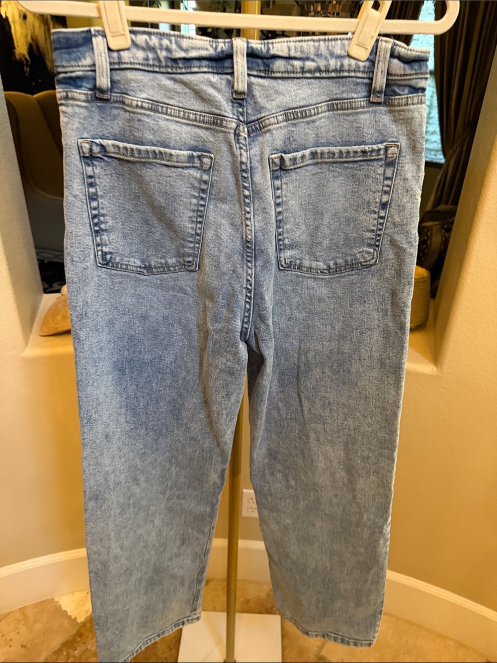 wild fable high rise dad Jean with Painted Floral Accents - Picture 3 of 4